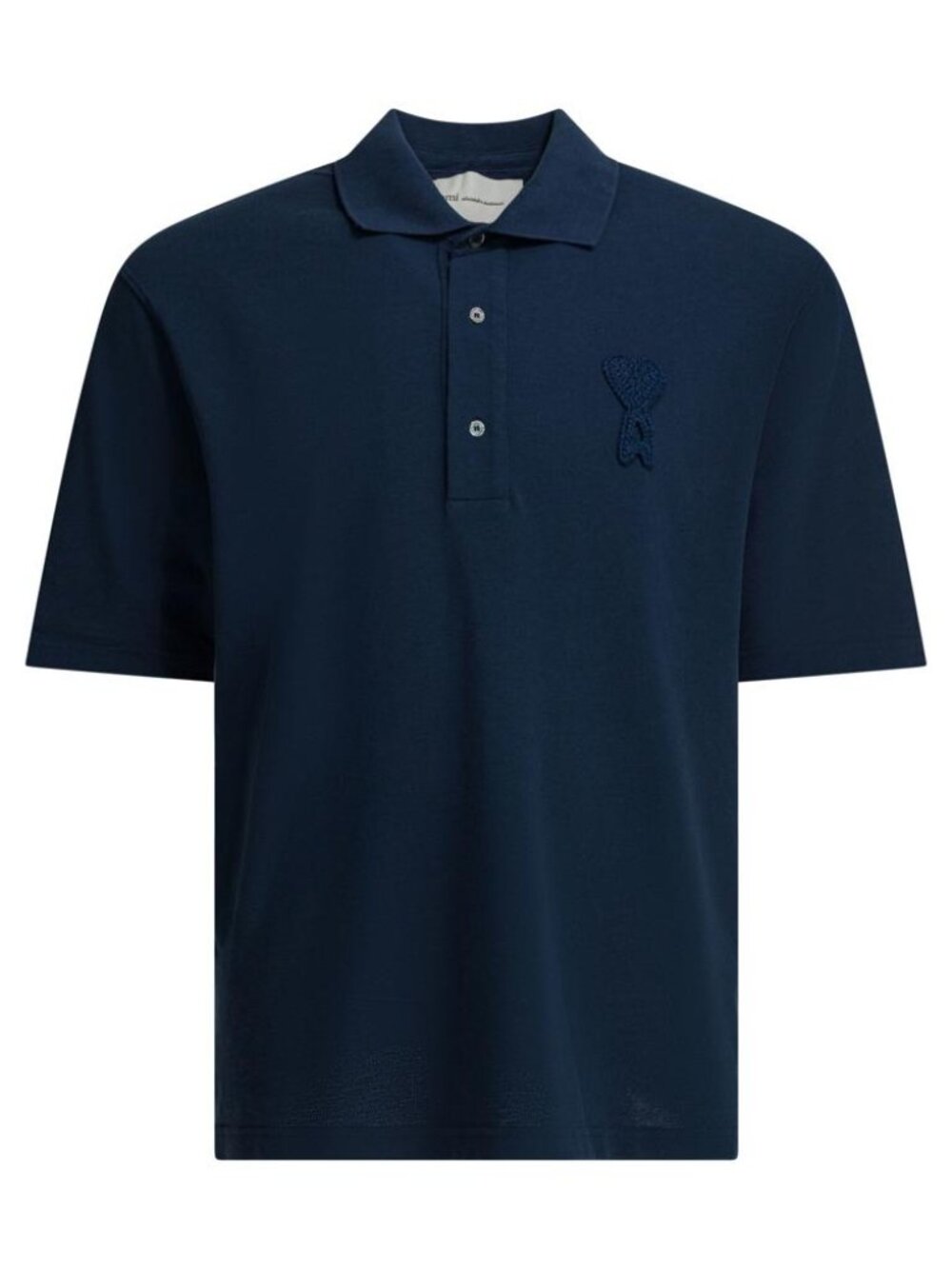 Ami Paris Polo Shirt With Buttons And Logo Tag Size L Men